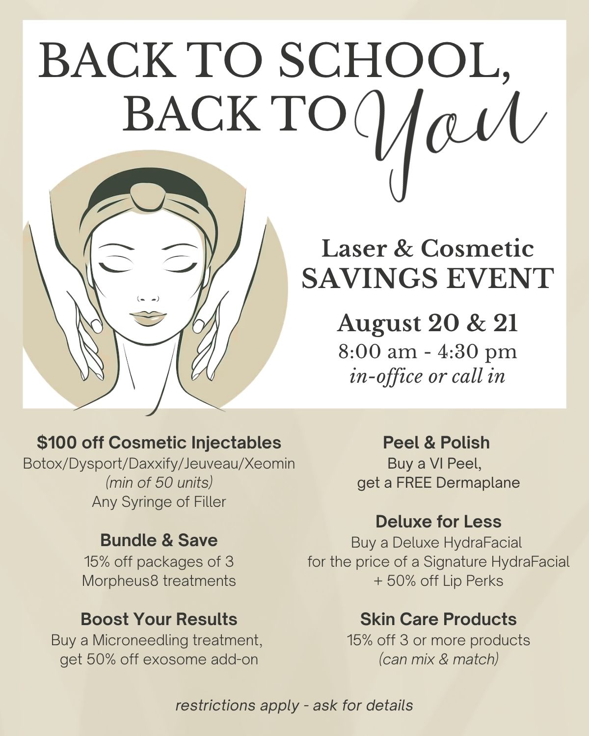 LA Dermatology Back to School Specials 2026 SOCIAL (5) About Flexile Classic